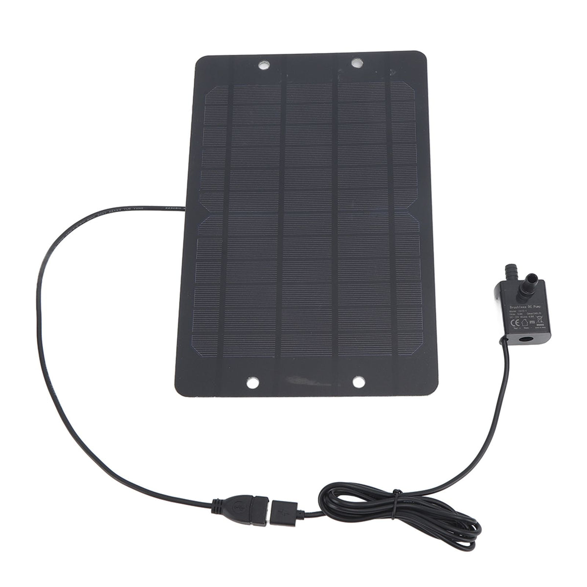 Solar Water Fountain Pump Set 6V 10W USB Solar Fountain Water Pump for Bird Bath Garden Backyard Pool