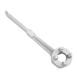 Bung Wrench 10 Inch Aluminum Drum Plug Wrench Barrel Opener Tool for 10 15 20 30 55 Gallon Bung Cap - Extra Image