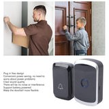 Wireless Doorbell Stable Signal Direct Current ABS Easy To Install Battery Powered Doorbell for Room - Extra Image