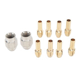 10PCS Drill Chuck Collet Set Brass Electric Drill Keyless Bit Collet Chuck Fast Change Adapter Tool for Replacement - Extra Image
