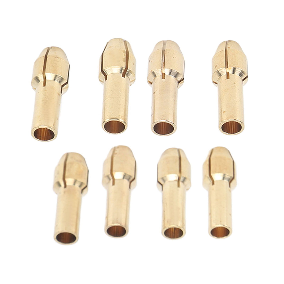 10PCS Drill Chuck Collet Set Brass Electric Drill Keyless Bit Collet Chuck Fast Change Adapter Tool for Replacement