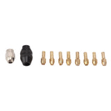 Drill Chuck Collet Set for Replacement 4485 Brass Quick Change Rotary Drill Nut Tool Set With 2 Nut 8 Brass Collet - Side View