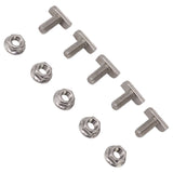 15 Set Hammer Head Screws M8 Stainless Steel Screws for Photovoltaic and Solar Installation - 45-Degree Angle