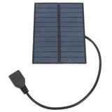 Solar Panel 3W 5V Portable Polysilicon Solar Photovoltaic Panel for Smart Phone Small Fans Outdoor - 45-Degree Angle