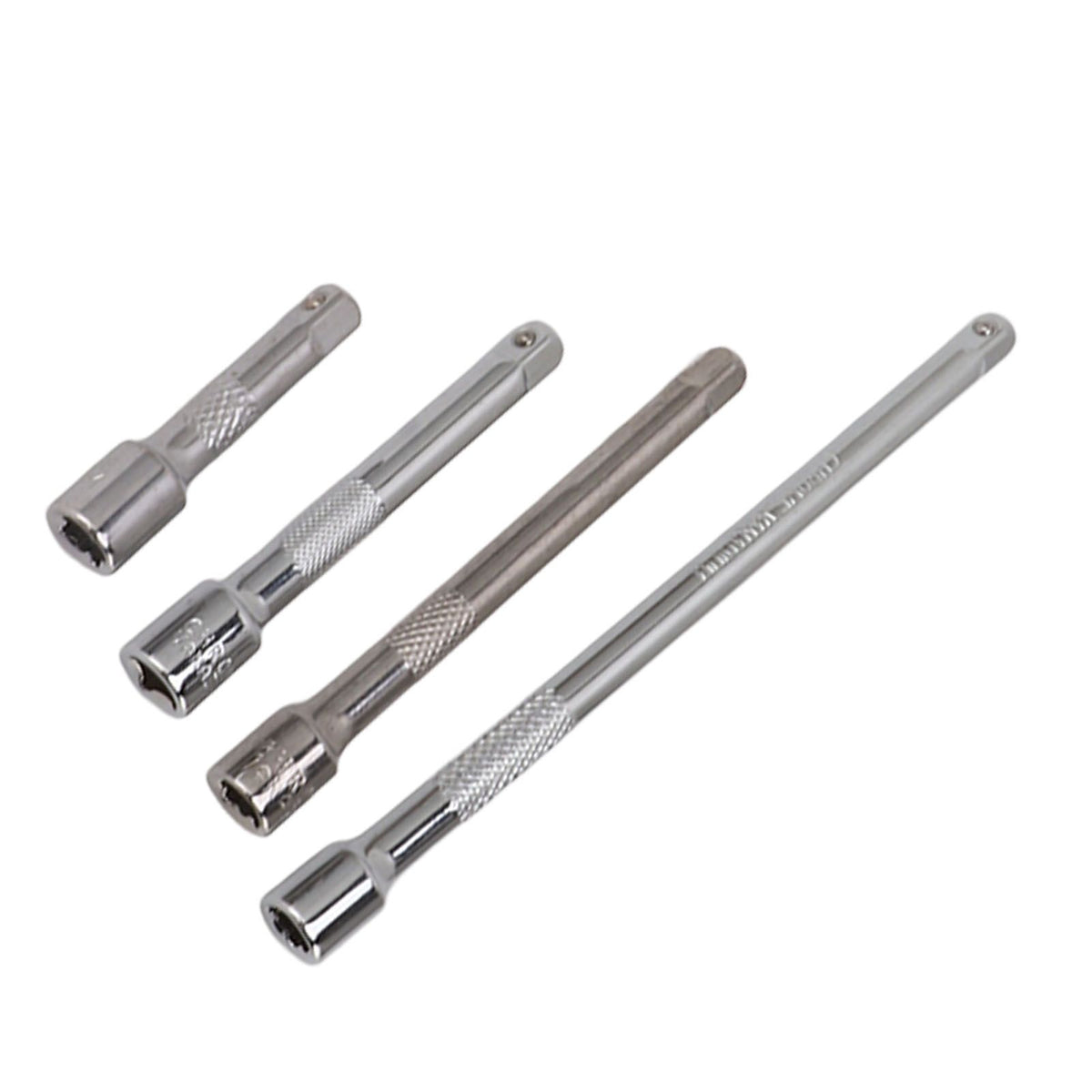 4pc 1/4in Drive Socket Extension Bar Set Long Shaft 50mm 75mm 100mm 150mm Ratchet Improved
