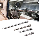 4pc 1/4in Drive Socket Extension Bar Set Long Shaft 50mm 75mm 100mm 150mm Ratchet Improved - Extra Image