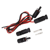 Solar Charge Cable Extension Wire Solar Connector Adapter Cable for RV Solar Panel Portable Power Station Solar Generator - 45-Degree Angle
