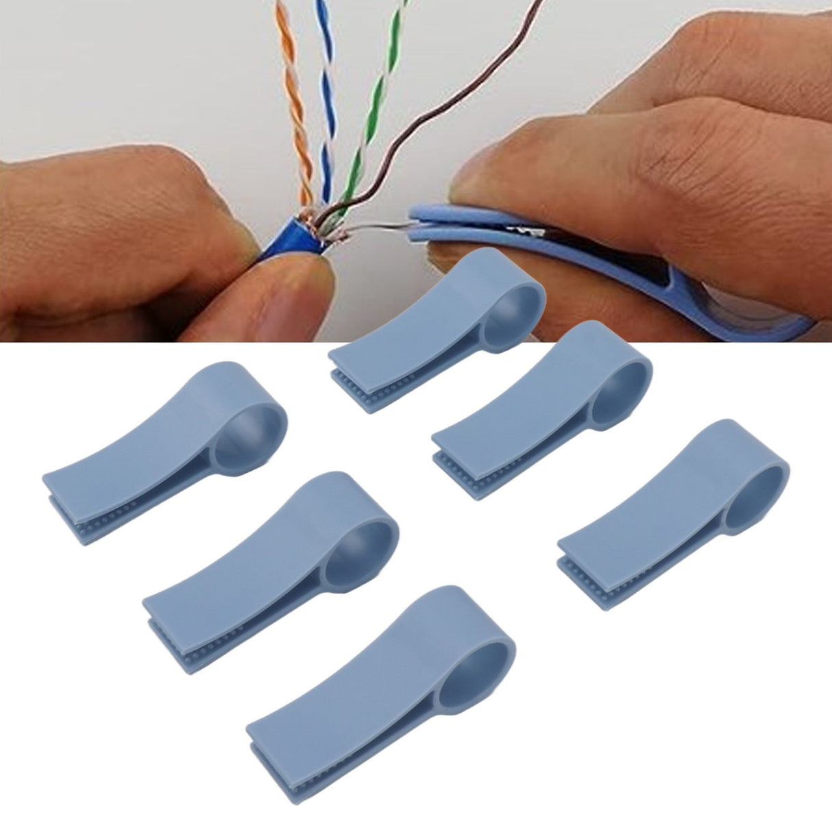 6 PCS Wires Pair Separator Tools Easy To Use Plastic Network Cable Untwist Tool for CAT5 CAT5E CAT6 CAT7