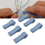 6 PCS Wires Pair Separator Tools Easy To Use Plastic Network Cable Untwist Tool for CAT5 CAT5E CAT6 CAT7