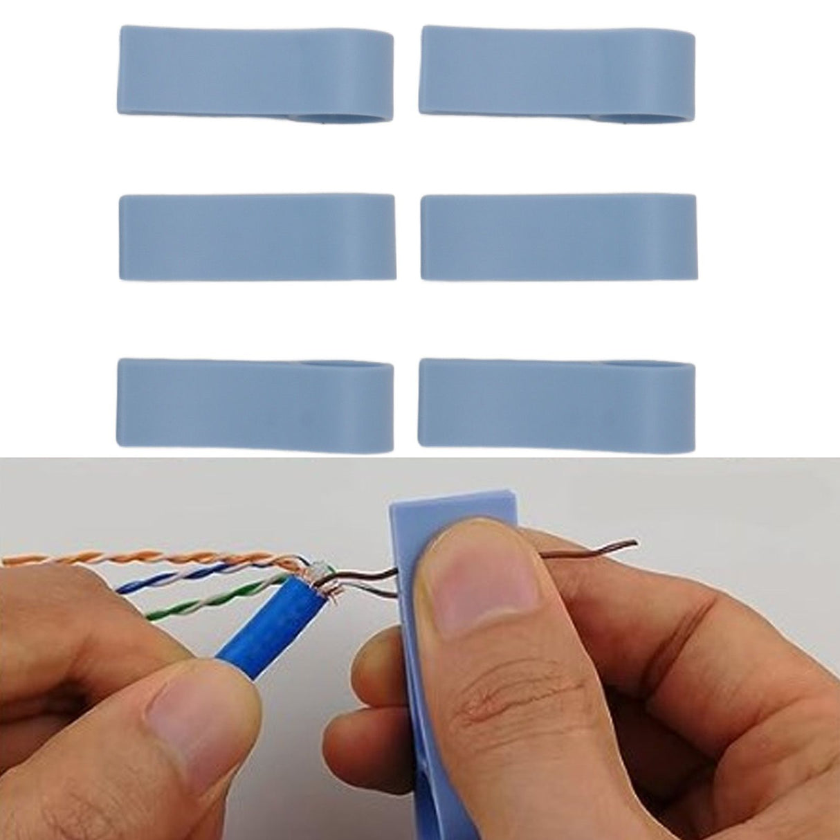 6 PCS Wires Pair Separator Tools Easy To Use Plastic Network Cable Untwist Tool for CAT5 CAT5E CAT6 CAT7