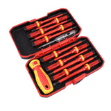 Premium Insulated Screwdrivers Set Insulated Professional Electricians Slotted Crossed Screwdriver Set for Repairing - Side View