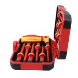 Premium Insulated Screwdrivers Set Insulated Professional Electricians Slotted Crossed Screwdriver Set for Repairing - 45-Degree Angle