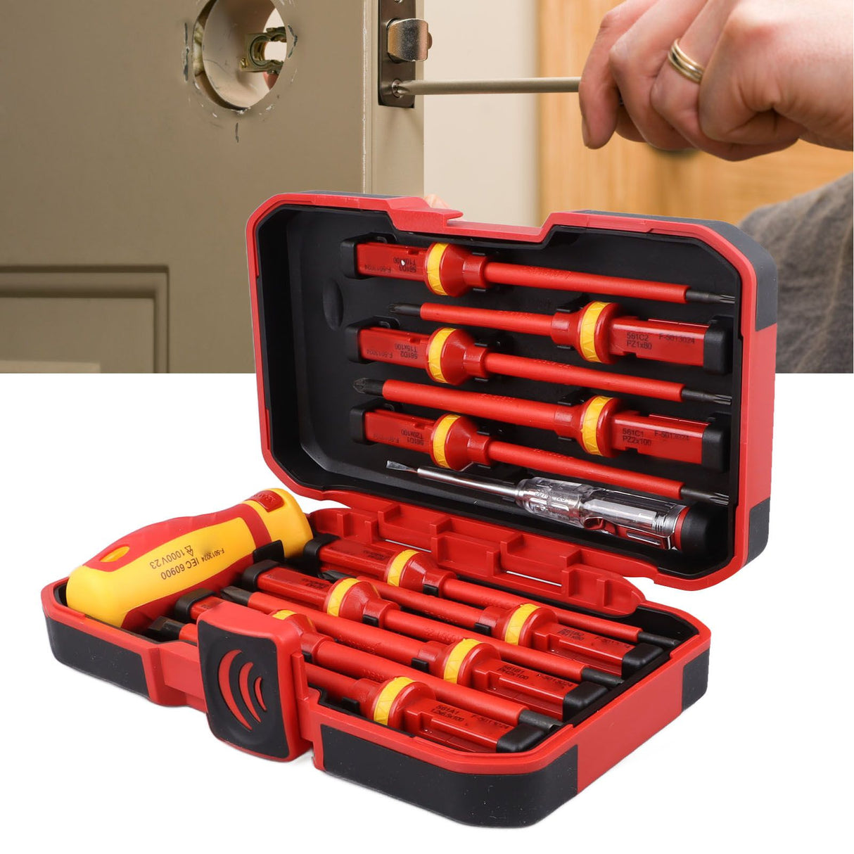 Premium Insulated Screwdrivers Set Insulated Professional Electricians Slotted Crossed Screwdriver Set for Repairing