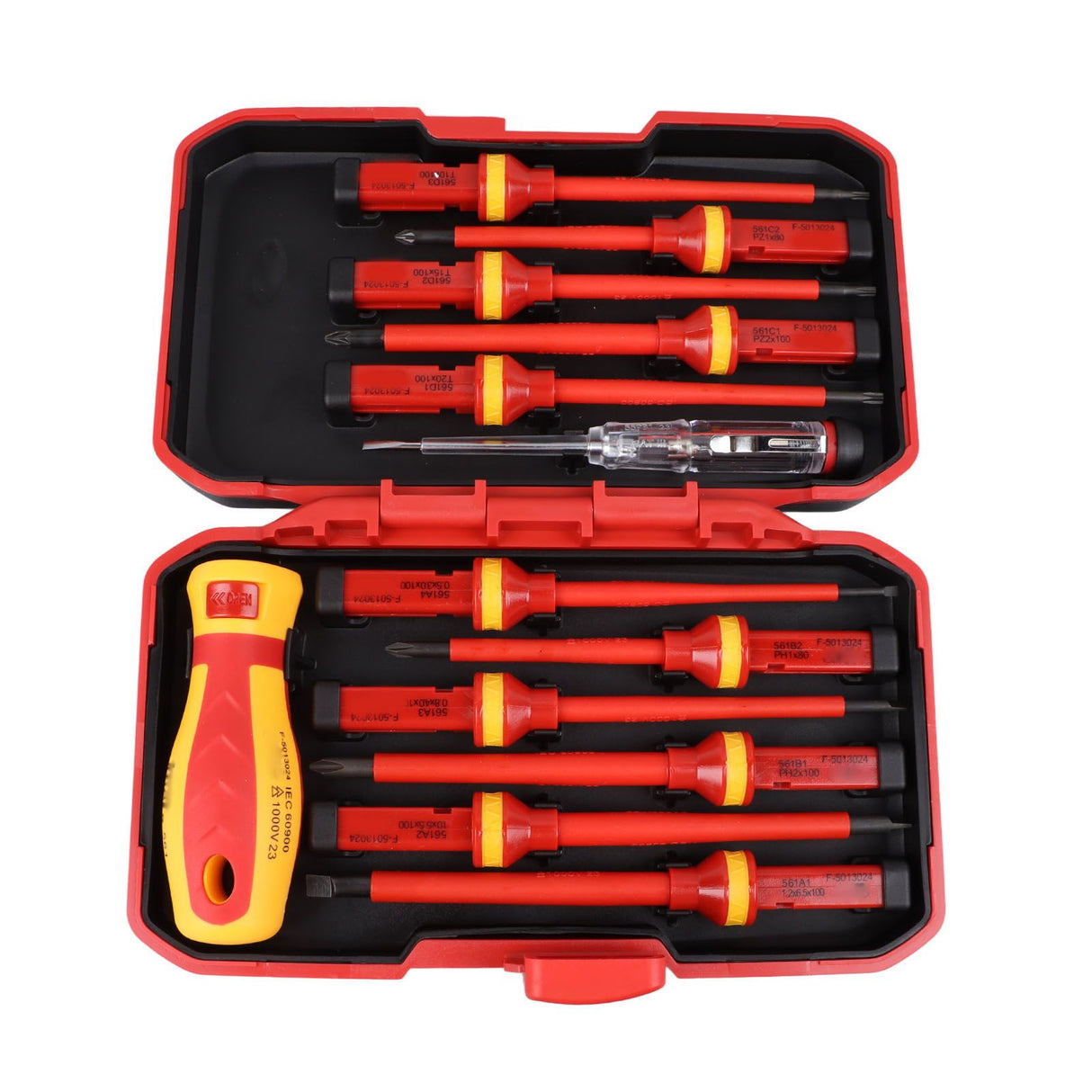 Premium Insulated Screwdrivers Set Insulated Professional Electricians Slotted Crossed Screwdriver Set for Repairing