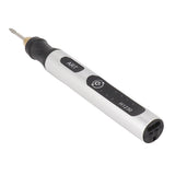 Portable Electric Engraving Tool Cordless Rotary Tool Non Slip Silver USB 4.2V 300mAh Engraving Pen for Metal Glass Wood - Side View