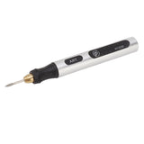 Portable Electric Engraving Tool Cordless Rotary Tool Non Slip Silver USB 4.2V 300mAh Engraving Pen for Metal Glass Wood - Extra Image