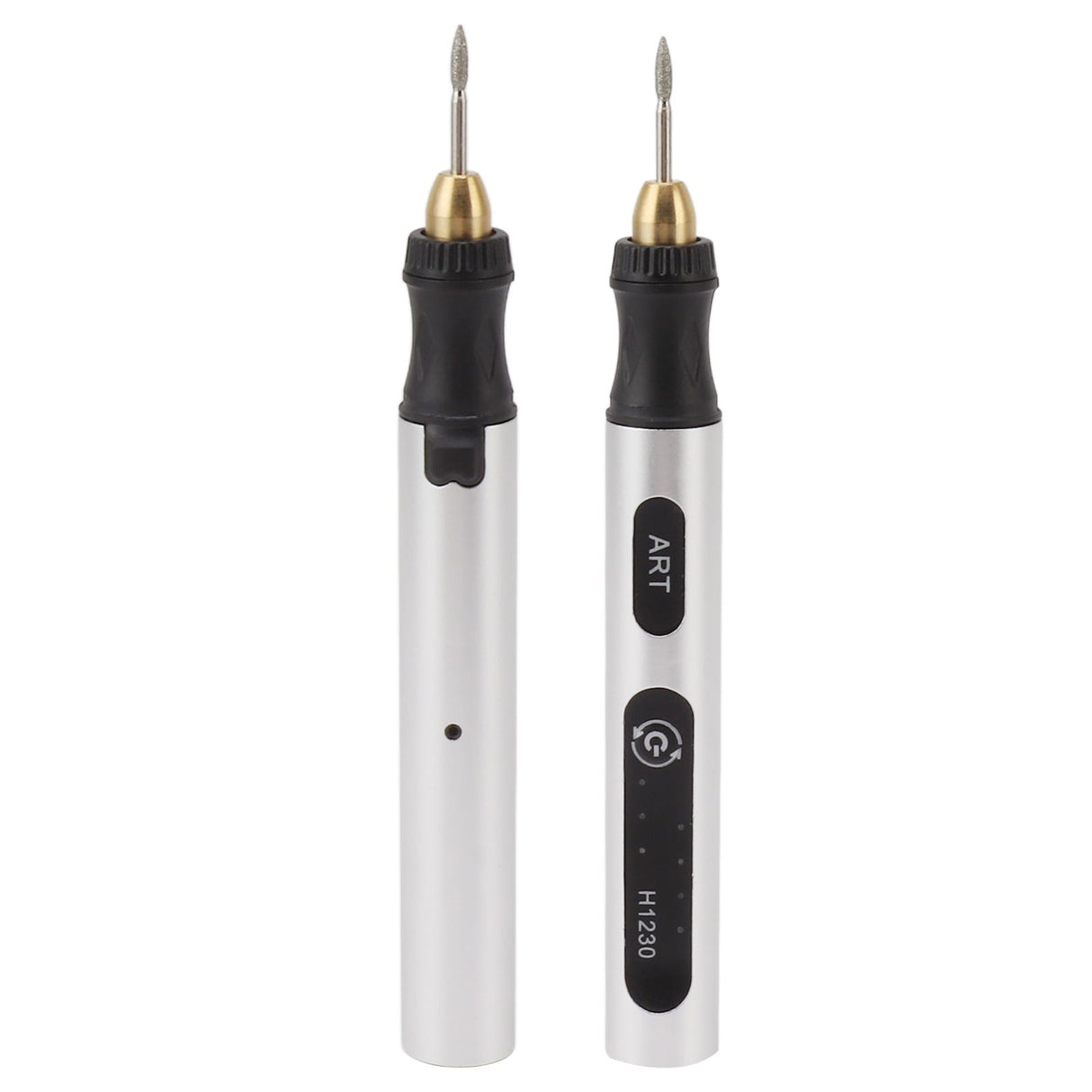 Portable Electric Engraving Tool Cordless Rotary Tool Non Slip Silver USB 4.2V 300mAh Engraving Pen for Metal Glass Wood