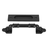 Sliding Barn Door Handle Double Sided Black Barn Door Pull Handle for Gates Garages