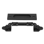 Sliding Barn Door Handle Double Sided Black Barn Door Pull Handle for Gates Garages