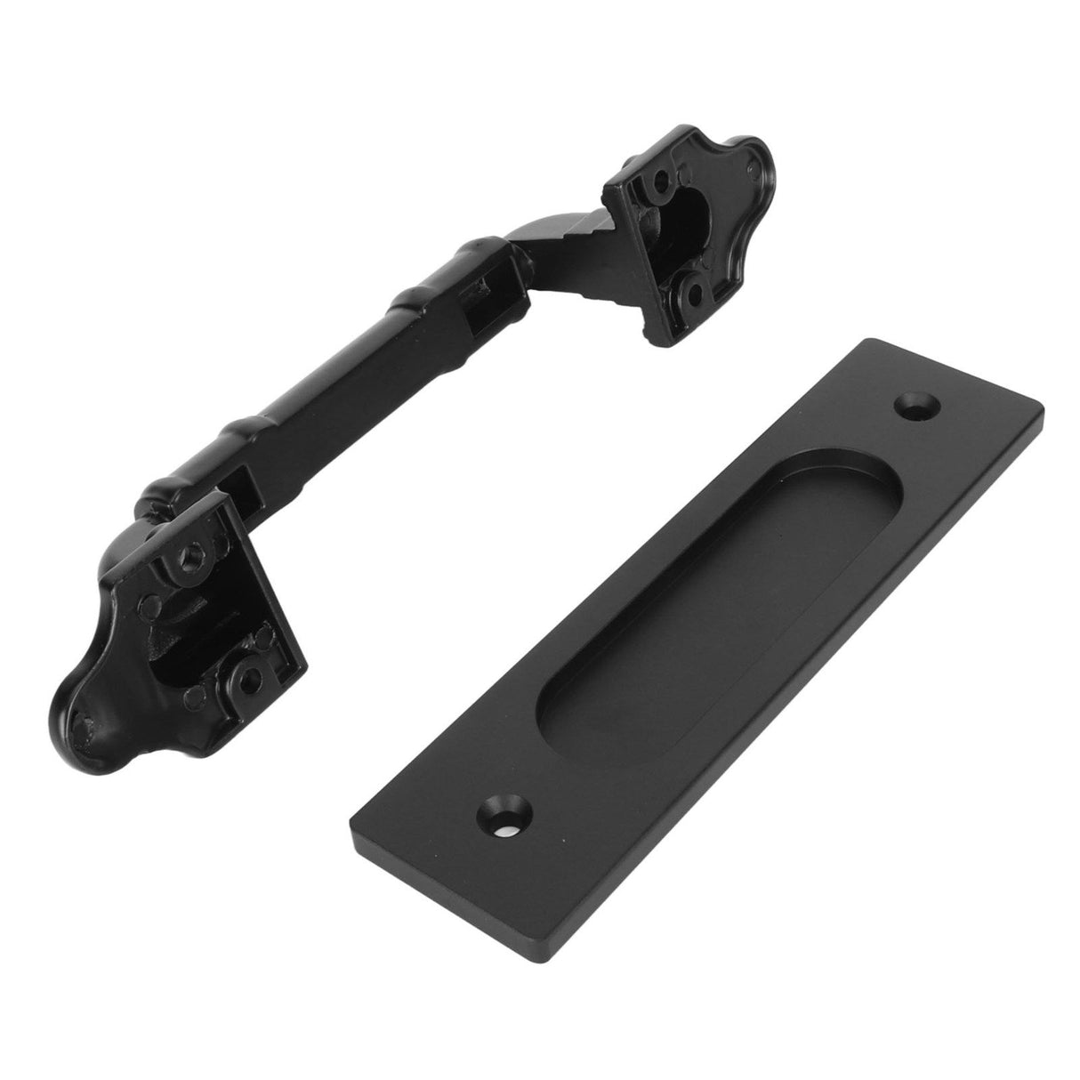 Sliding Barn Door Handle Double Sided Black Barn Door Pull Handle for Gates Garages