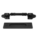 Sliding Barn Door Handle Double Sided Black Barn Door Pull Handle for Gates Garages