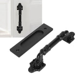 Sliding Barn Door Handle Double Sided Black Barn Door Pull Handle for Gates Garages - Extra Image