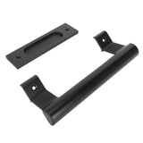Sliding Door Handle Double Sided Universal Black Aluminum Alloy Barn Door Handles Hardwares for Home Bedroom - Side View