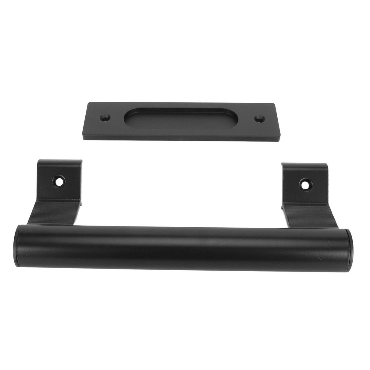 Sliding Door Handle Double Sided Universal Black Aluminum Alloy Barn Door Handles Hardwares for Home Bedroom