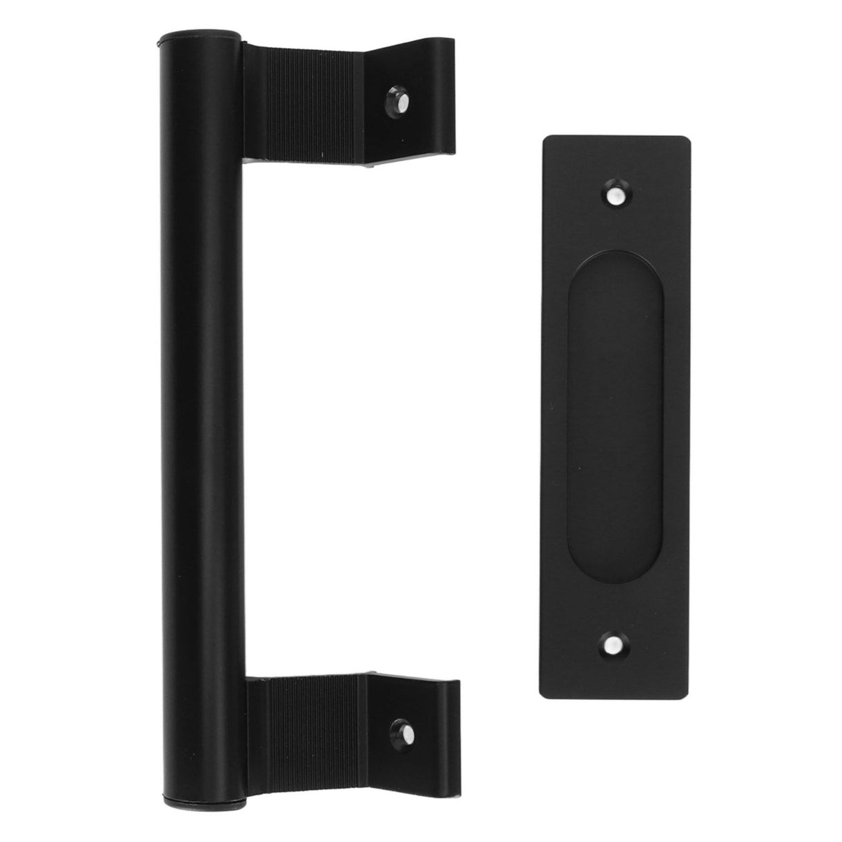 Sliding Door Handle Double Sided Universal Black Aluminum Alloy Barn Door Handles Hardwares for Home Bedroom