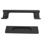 Sliding Door Handle Double Sided Universal Black Aluminum Alloy Barn Door Handles Hardwares for Home Bedroom