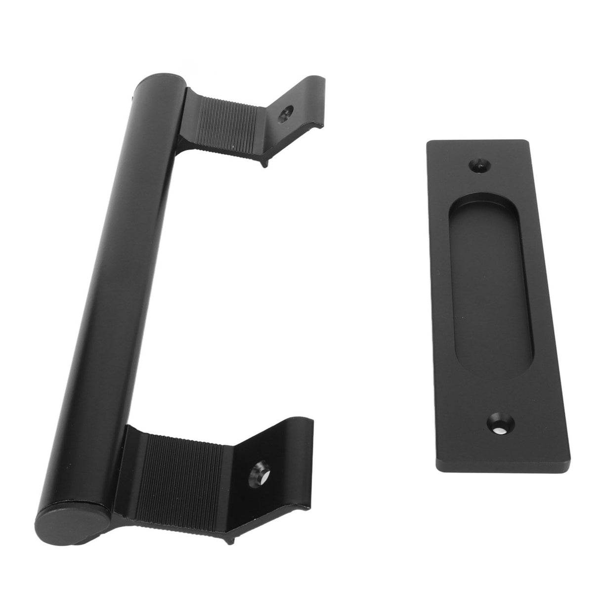 Sliding Door Handle Double Sided Universal Black Aluminum Alloy Barn Door Handles Hardwares for Home Bedroom