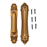 Sliding Barn Door Handles Large Rustic Dual Side Design for Gates Garages Sheds Furniture Aluminum Alloy Material Bronze