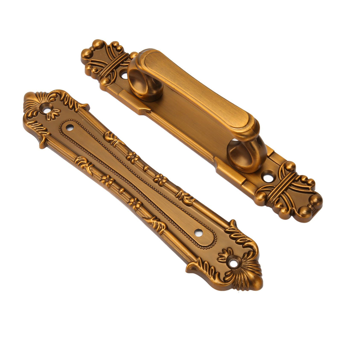 Sliding Barn Door Handles Large Rustic Dual Side Design for Gates Garages Sheds Furniture Aluminum Alloy Material Bronze