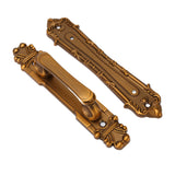 Sliding Barn Door Handles Large Rustic Dual Side Design for Gates Garages Sheds Furniture Aluminum Alloy Material Bronze - 45-Degree Angle