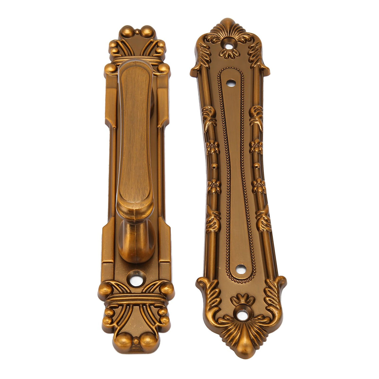 Sliding Barn Door Handles Large Rustic Dual Side Design for Gates Garages Sheds Furniture Aluminum Alloy Material Bronze