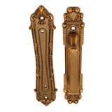 Sliding Barn Door Handles Large Rustic Dual Side Design for Gates Garages Sheds Furniture Aluminum Alloy Material Bronze