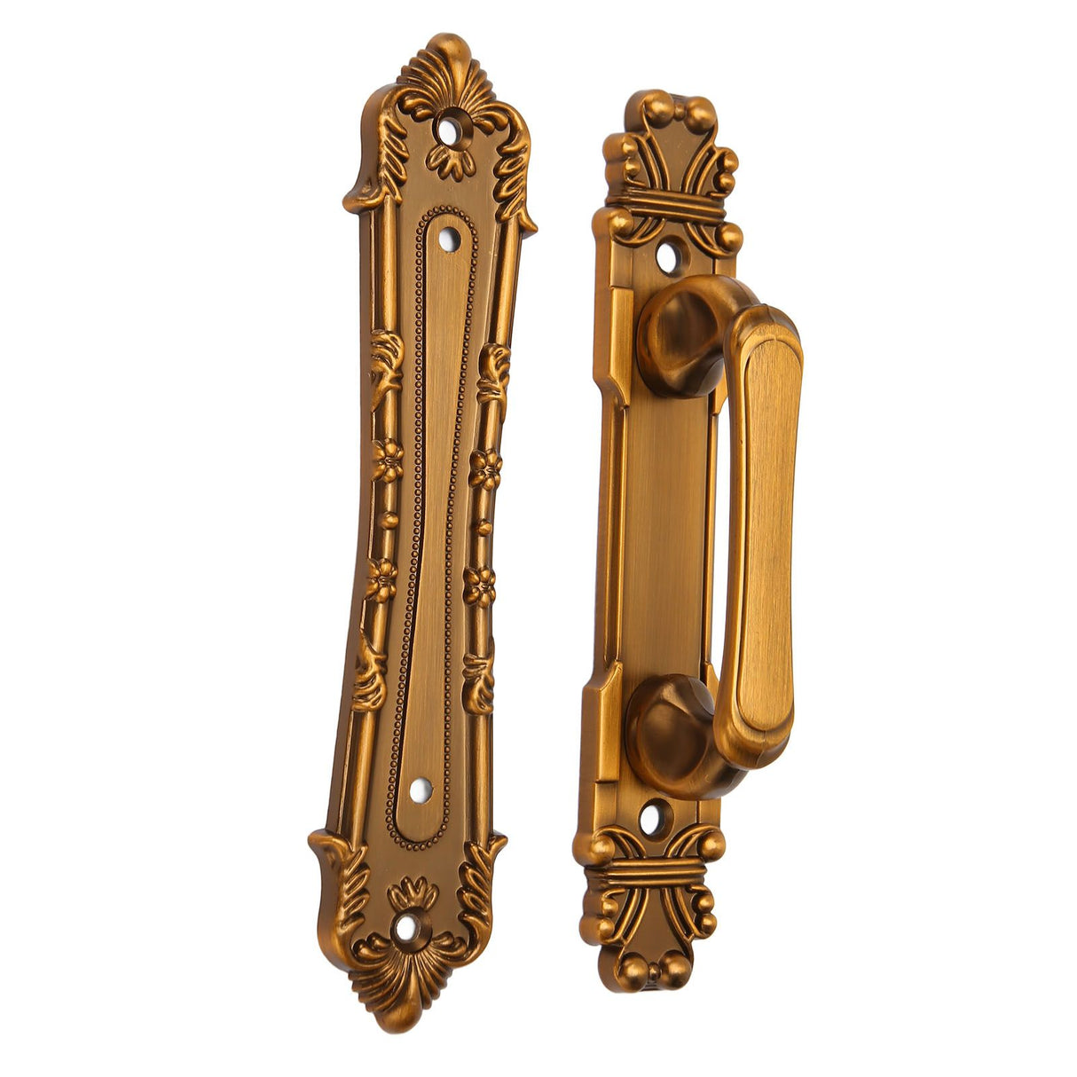 Sliding Barn Door Handles Large Rustic Dual Side Design for Gates Garages Sheds Furniture Aluminum Alloy Material Bronze