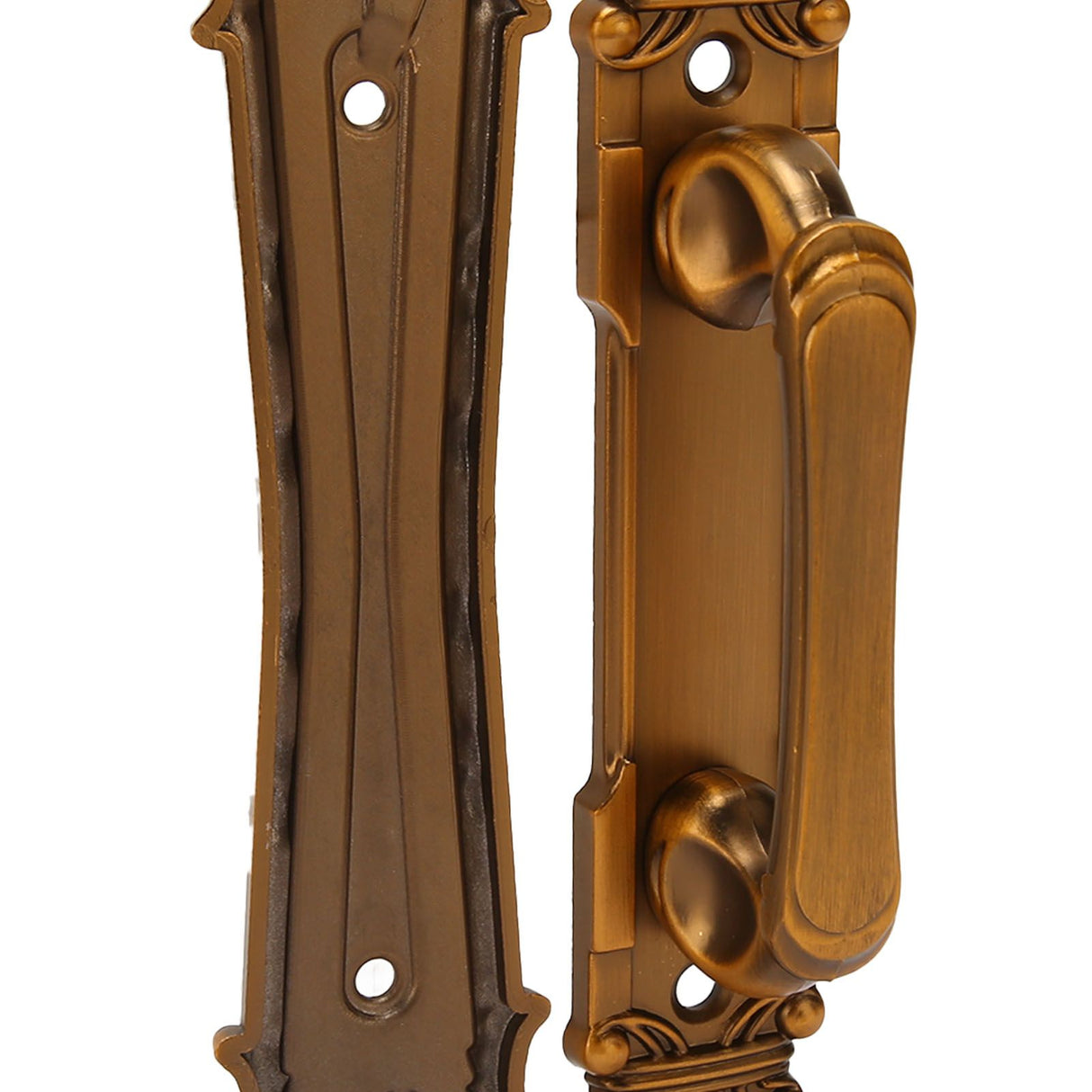 Sliding Barn Door Handles Large Rustic Dual Side Design for Gates Garages Sheds Furniture Aluminum Alloy Material Bronze