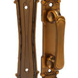 Sliding Barn Door Handles Large Rustic Dual Side Design for Gates Garages Sheds Furniture Aluminum Alloy Material Bronze - Extra Image