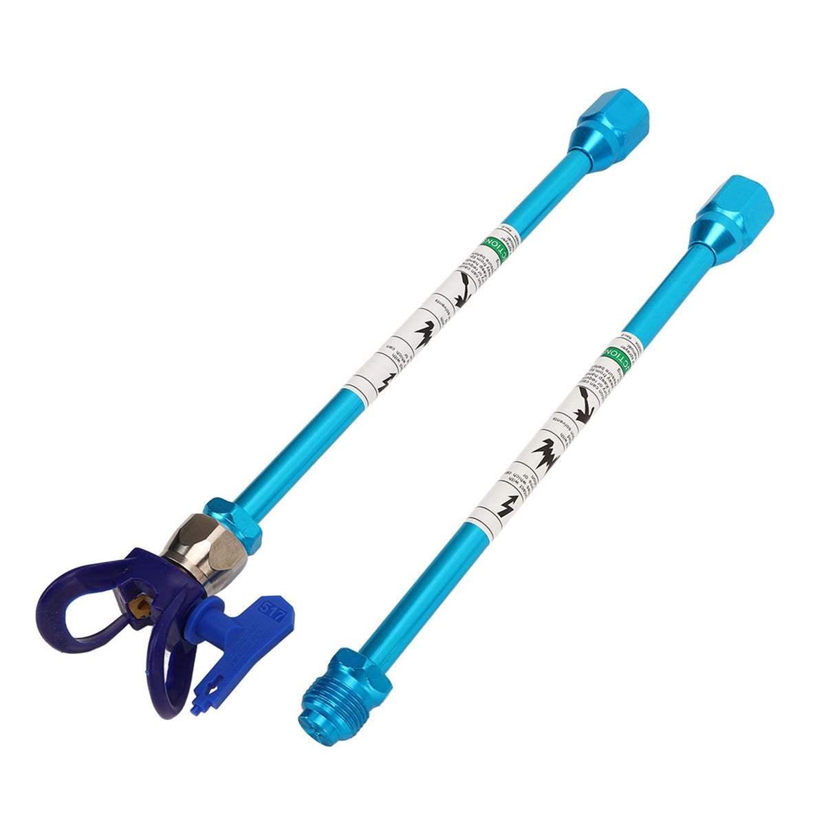 2PCS Spray Extension Rod G7/8 14 Stainless Steel Sprayer Tip Extension Pole Replacement for Home Blue