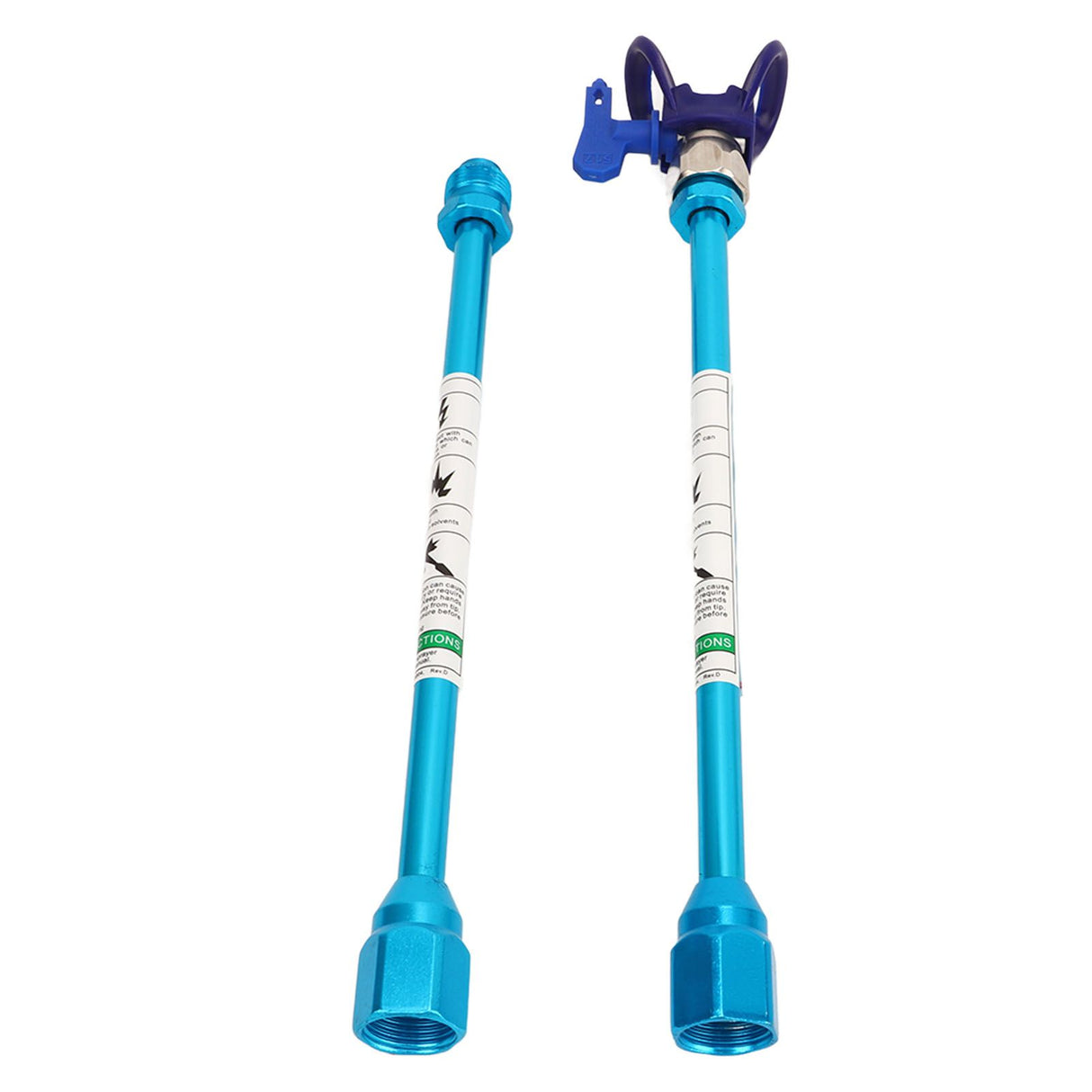 2PCS Spray Extension Rod G7/8 14 Stainless Steel Sprayer Tip Extension Pole Replacement for Home Blue