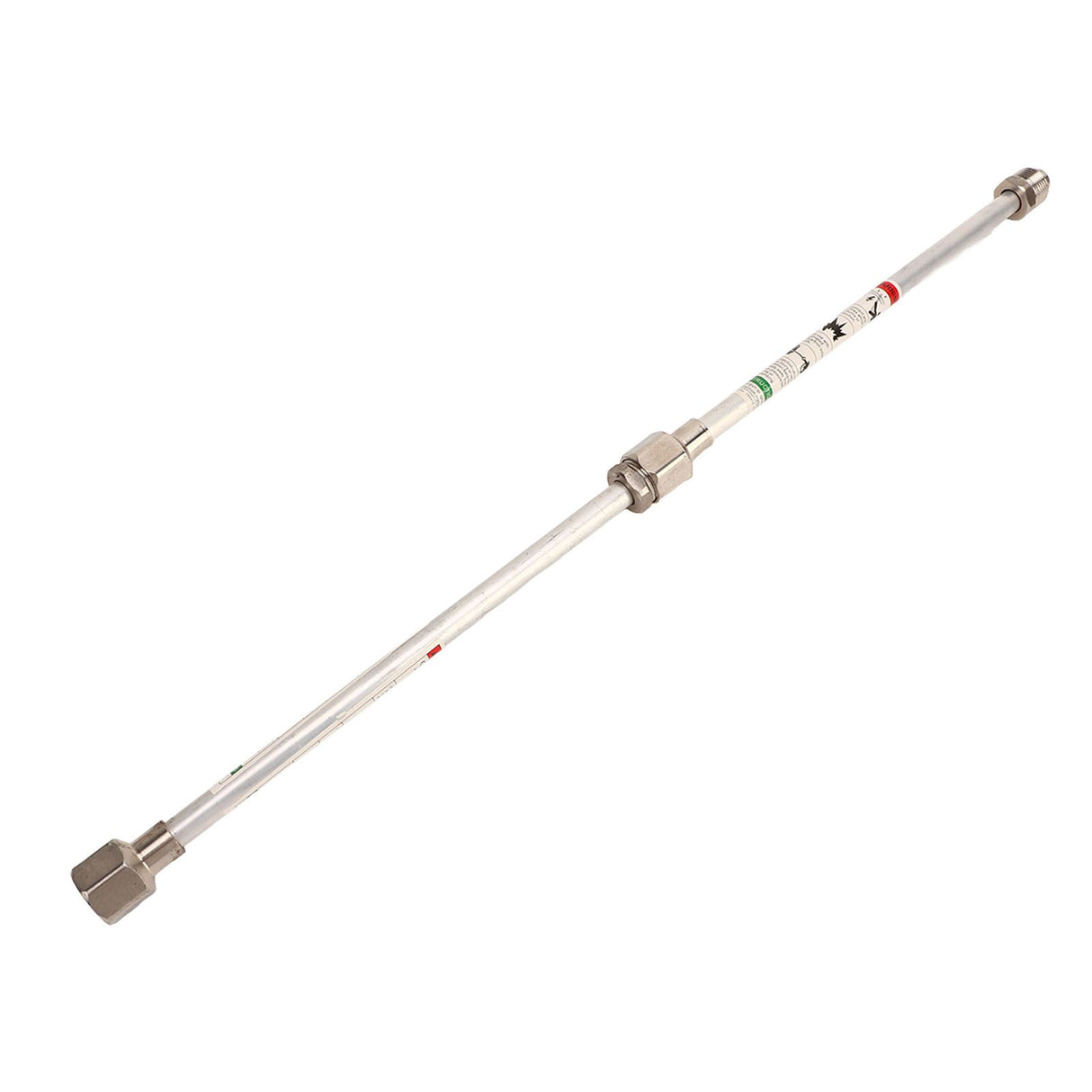 2PCS Spray Extension Rod G7/8 14 Stainless Steel Sprayer Tip Extension Pole Replacement for Home Silver