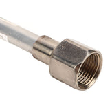 2PCS Spray Extension Rod G7/8 14 Stainless Steel Sprayer Tip Extension Pole Replacement for Home Silver - Extra Image