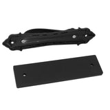 Sliding Barn Door Handle Aluminum Alloy Black Punch Free Double Sided Door Pull Handles for Gate Cabinet - Side View