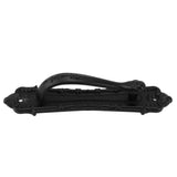 Sliding Barn Door Handle Aluminum Alloy Black Punch Free Double Sided Door Pull Handles for Gate Cabinet - Extra Image