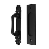 Sliding Barn Door Handles and Pulls Double Sided Hardware Set Easy To Install Aluminum Alloy Barn Door Hardware for Barns - Front View