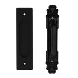 Sliding Barn Door Handles and Pulls Double Sided Hardware Set Easy To Install Aluminum Alloy Barn Door Hardware for Barns - Side View