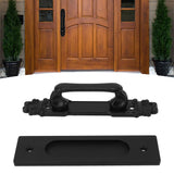 Sliding Barn Door Handles and Pulls Double Sided Hardware Set Easy To Install Aluminum Alloy Barn Door Hardware for Barns - Extra Image