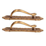 2 Set Sliding Barn Door Handles and Pulls Aluminum Alloy Bronze Pull Handle for Sliding Doors Gates with Screws - Top-Down View