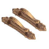 2 Set Sliding Barn Door Handles and Pulls Aluminum Alloy Bronze Pull Handle for Sliding Doors Gates with Screws - Extra Image